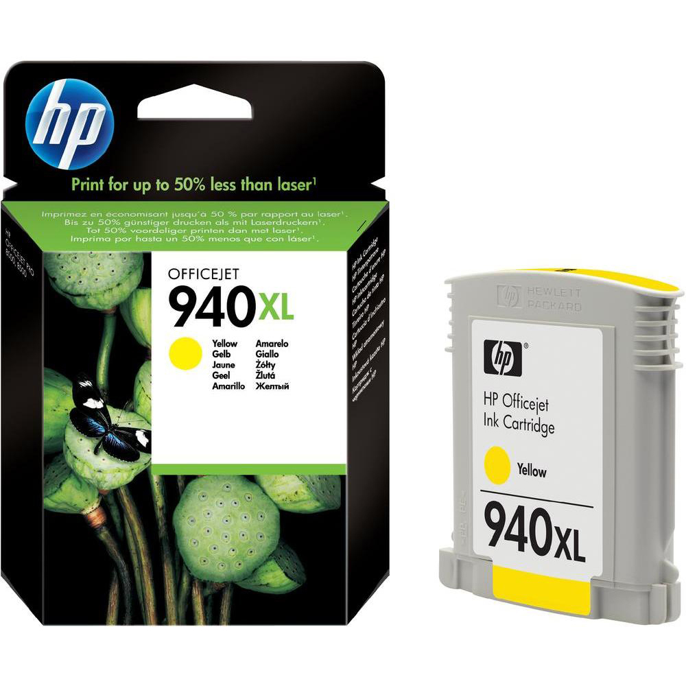 Original HP 940XL Yellow High Capacity Ink Cartridge (C4909AE)