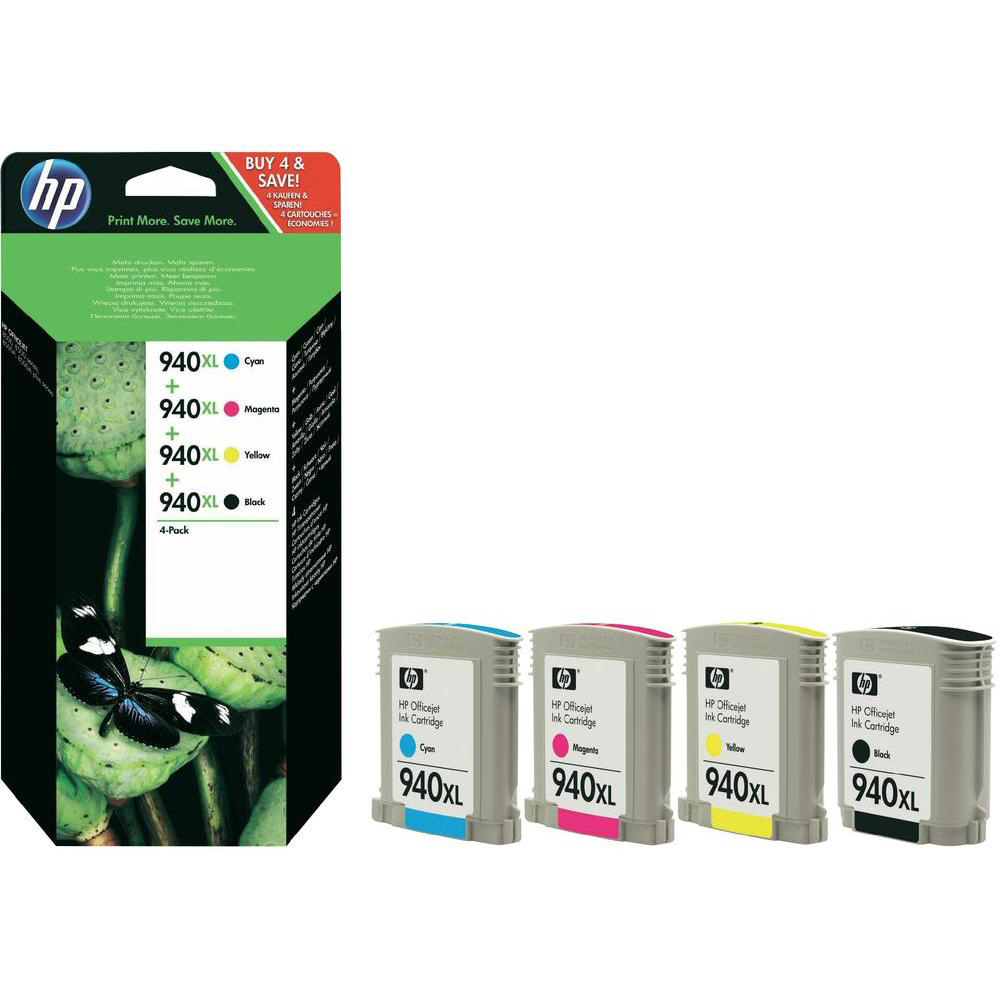 Original HP 940XL CMYK Multipack High Capacity Ink Cartridges (C2N93AE)
