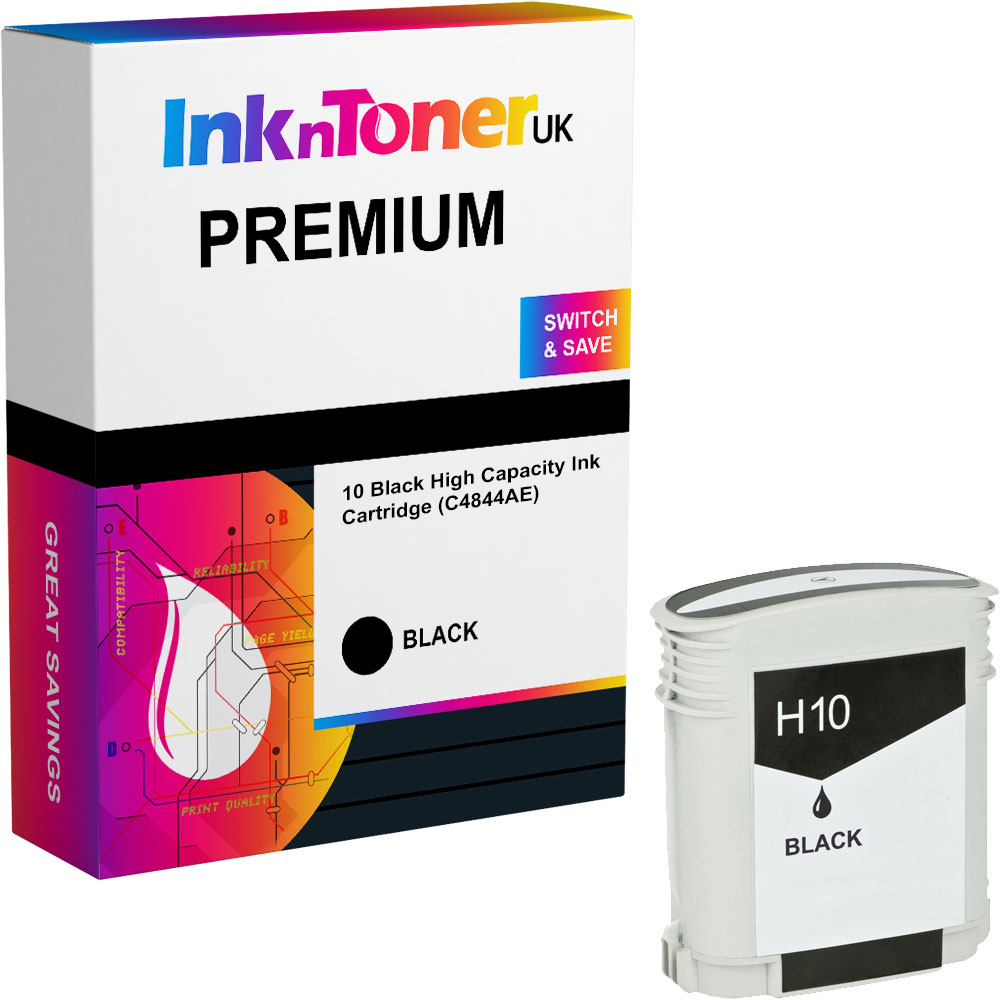 Premium Compatible HP 10 Black High Capacity Ink Cartridge (C4844AE)
