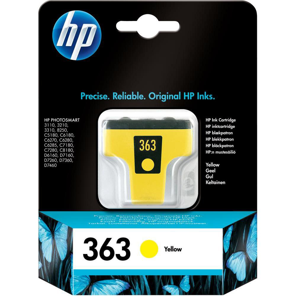 Original HP 363 Yellow Ink Cartridge (C8773EE)