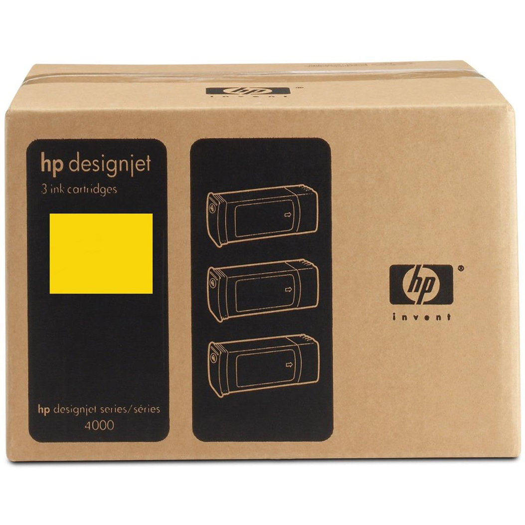 Original HP 90 Yellow Triple Pack Ink Cartridges (C5085A)