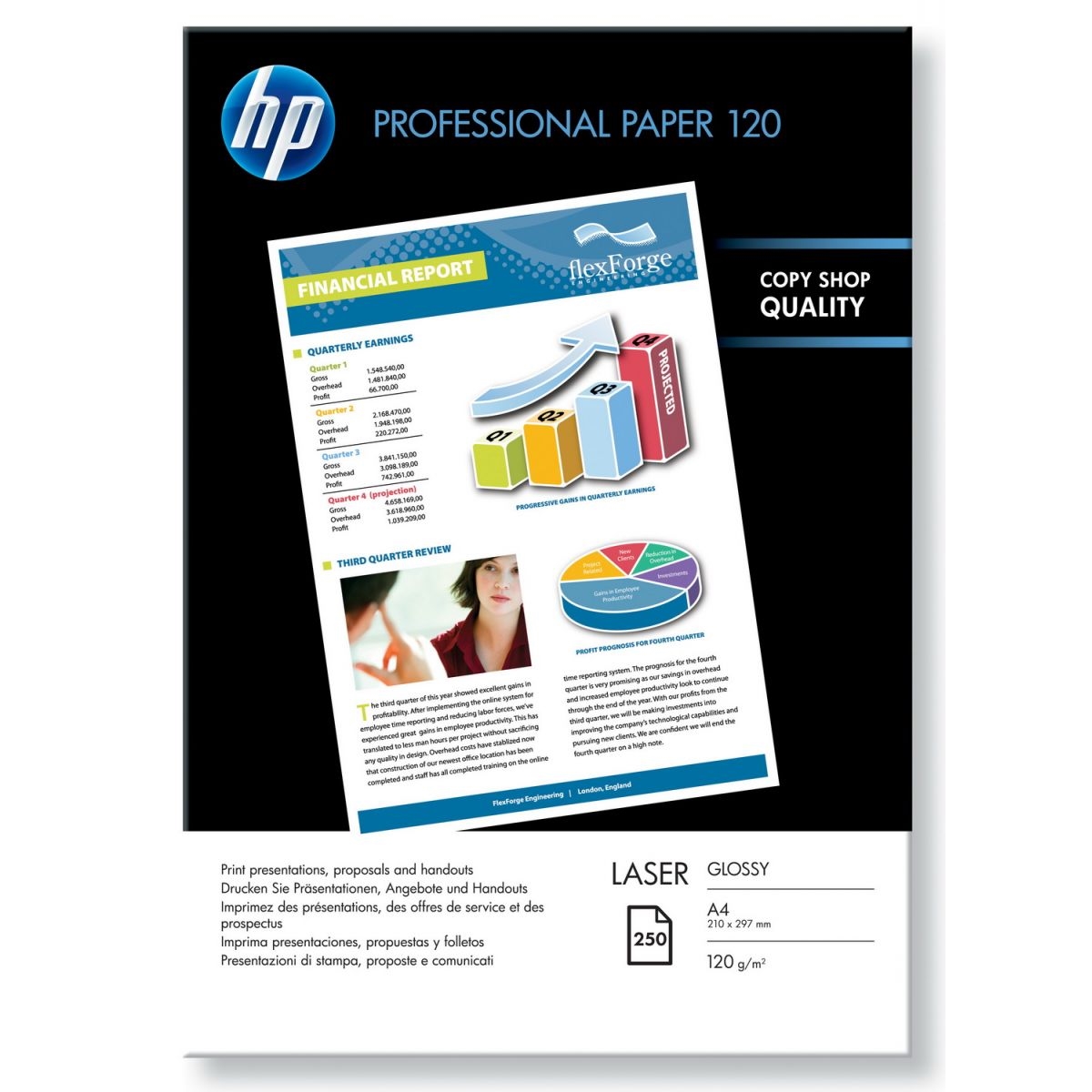 Original HP CG964A 120gsm A4 Laser Paper - 250 Sheets (CG964A)