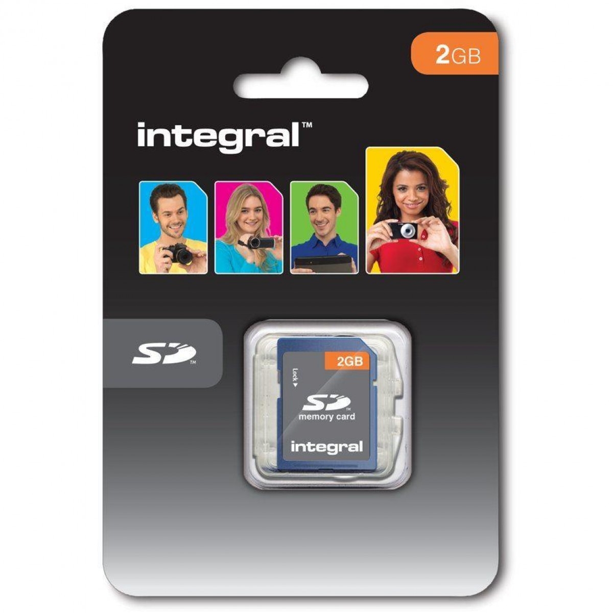 Original Integral Class 4 2GB MicroSD Memory Card + SD Adapter (INSD2GV2)