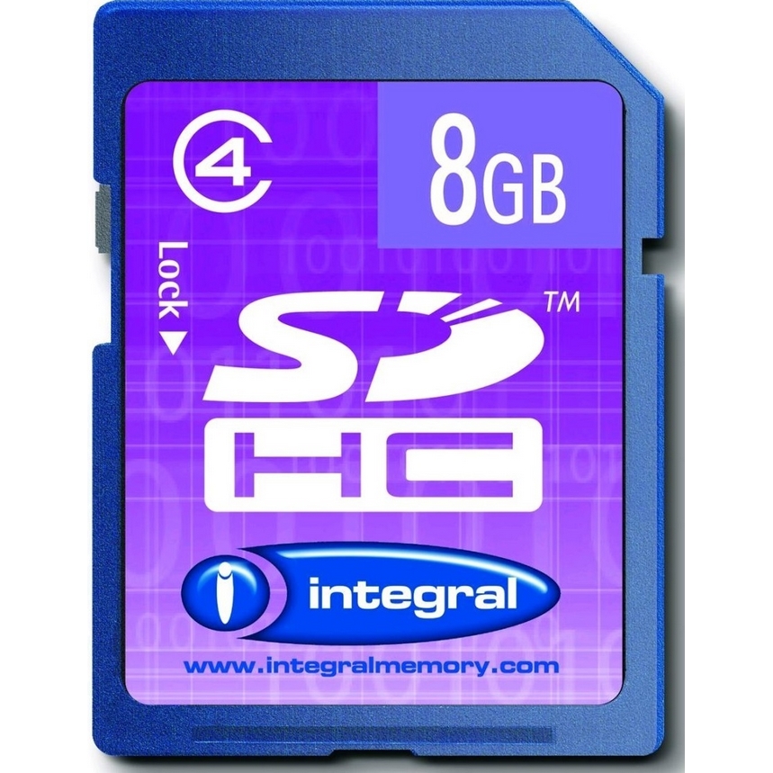 Original Integral Class 4 8GB SDHC Memory Card (INSDH8G4V2)
