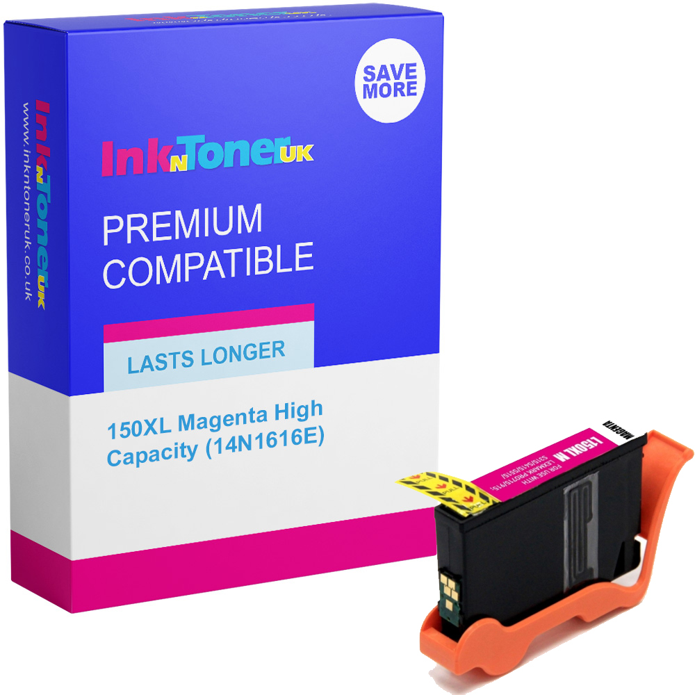 Premium Compatible Lexmark 150XL Magenta High Capacity Ink Cartridge (14N1616E)