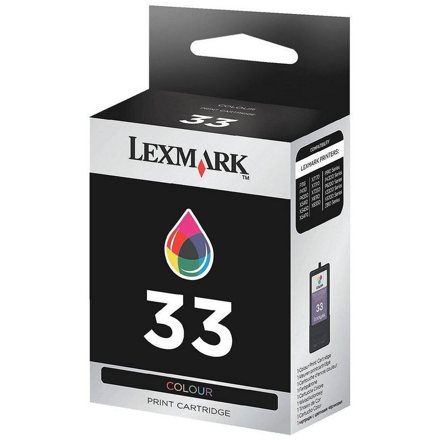 Original Lexmark 33 Colour Ink Cartridge (18CX033E)