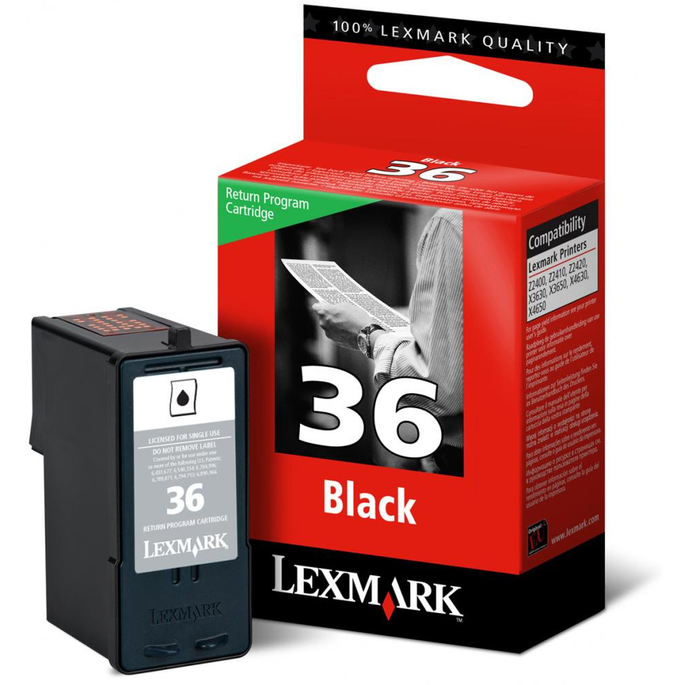 Original Lexmark 36 Black Ink Cartridge (18C2130E)