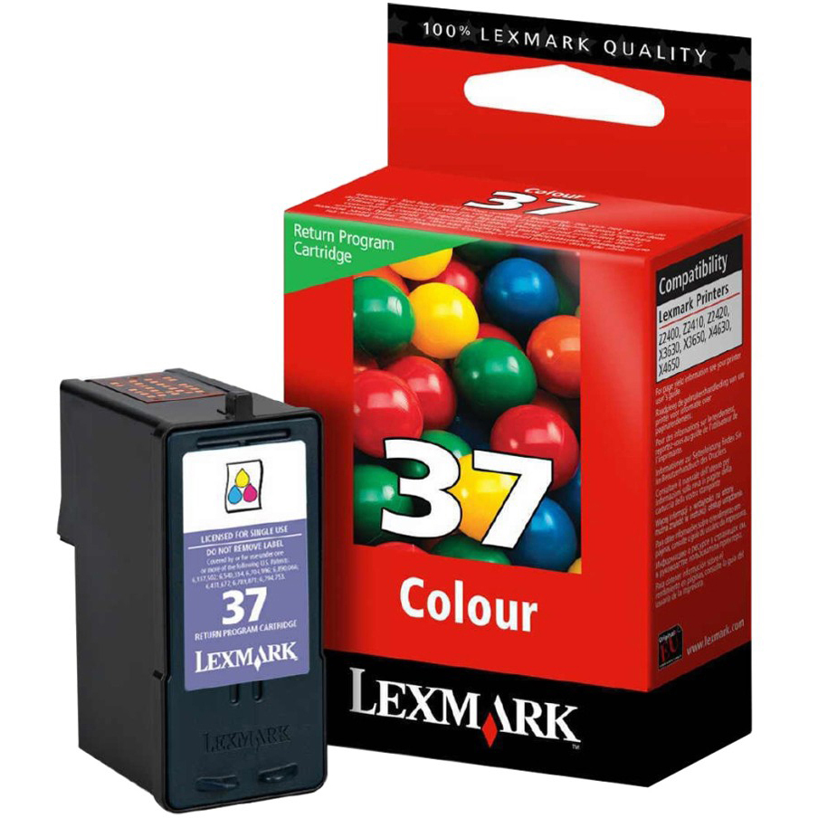 Original Lexmark 37 Colour Ink Cartridge (18C2140E)