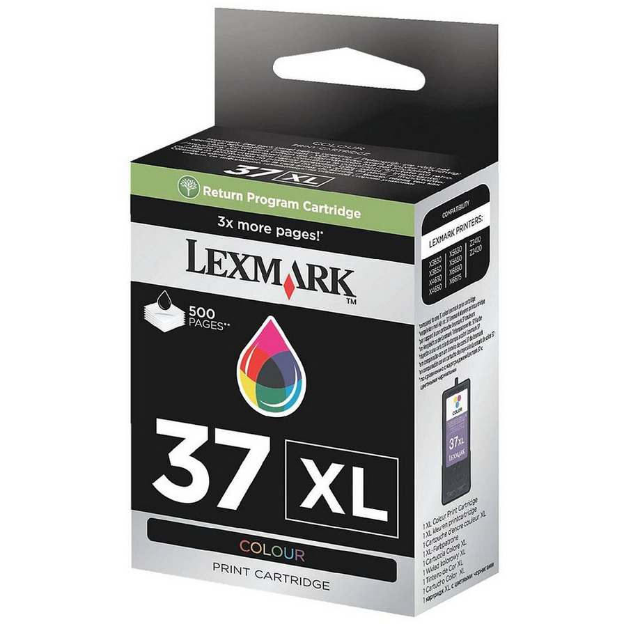 Original Lexmark 37XL Colour High Capacity Ink Cartridge (18C2180E)