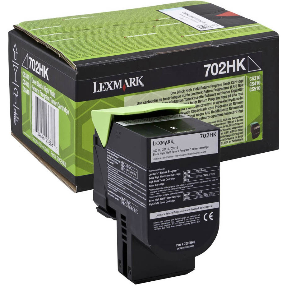 Original Lexmark 702HK Black High Capacity Toner Cartridge (70C2HK0)