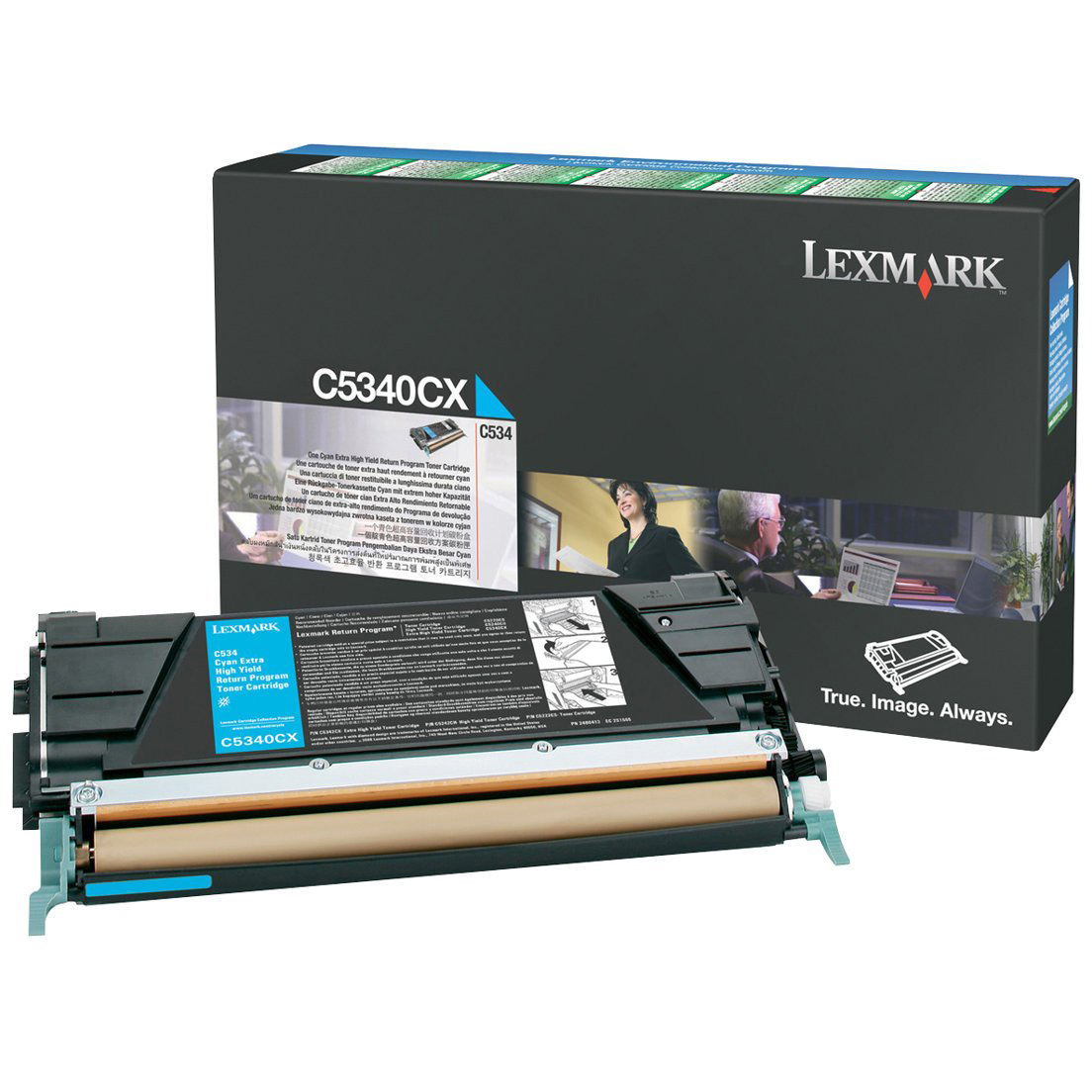 Original Lexmark C5340CX Cyan Extra High Capacity Toner Cartridge (C5340CX)