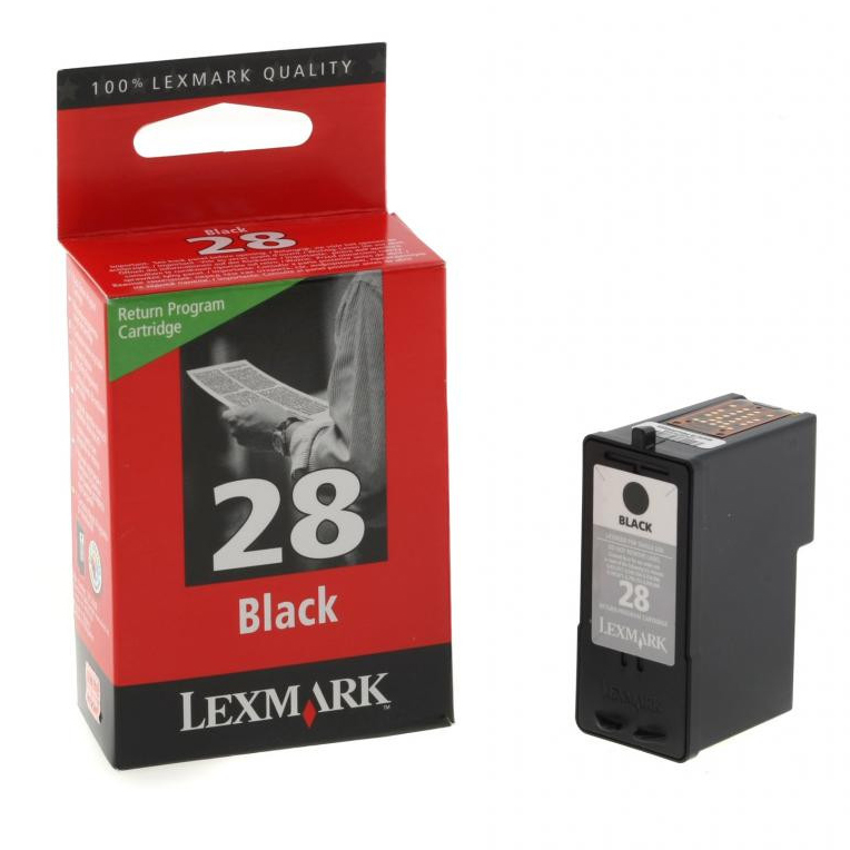 Original Lexmark 28 Black Ink Cartridge (18C1428E / 18C1528E)
