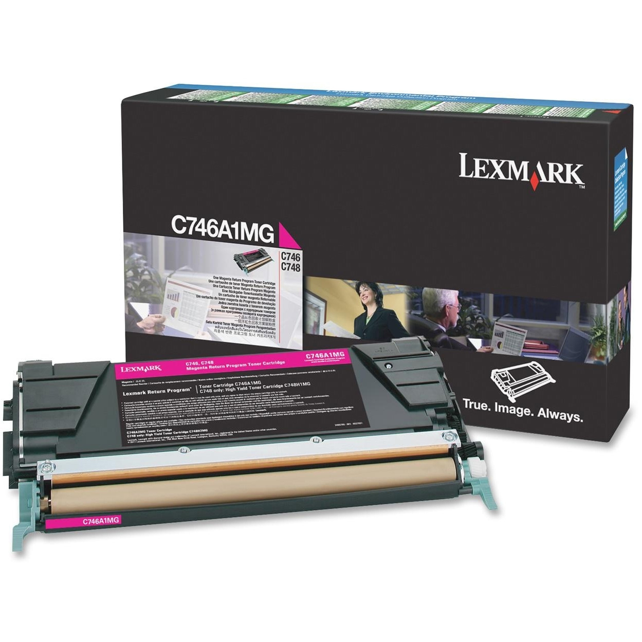 Original Lexmark C746A1MG Magenta Toner Cartridge (C746A1MG)