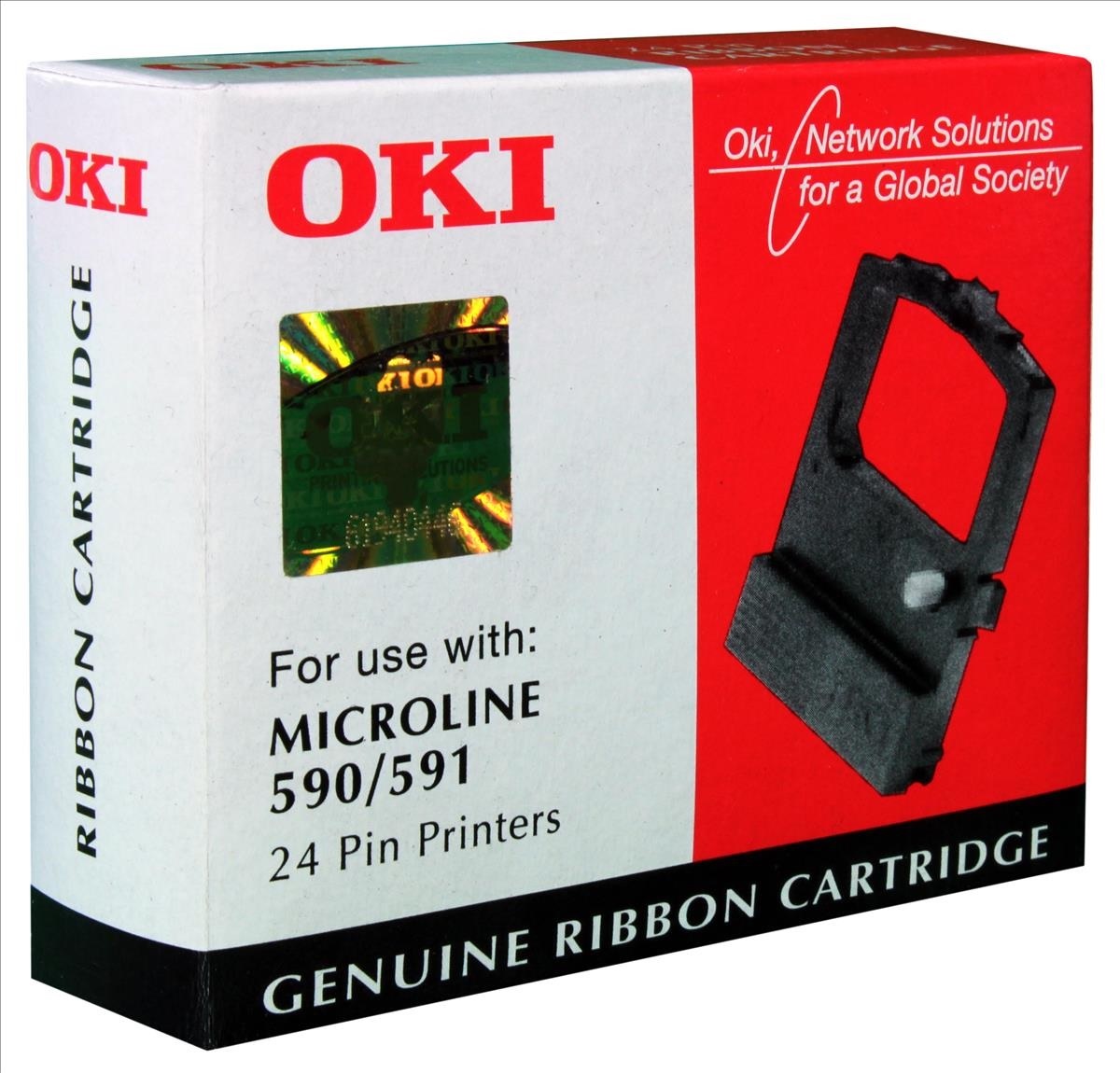 Original OKI 09002316 Black Nylon Ink Ribbon (09002316)