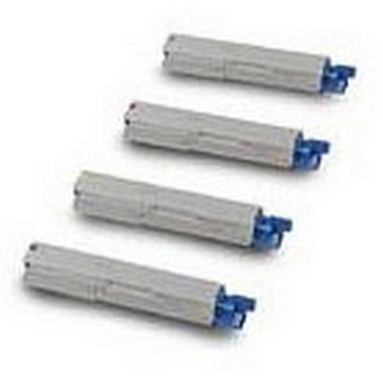Original OKI 4345933 / 43459329 CMYK Multipack High Capacity Toner Cartridges (43459332/ 43459331/ 43459330/ 43459329)