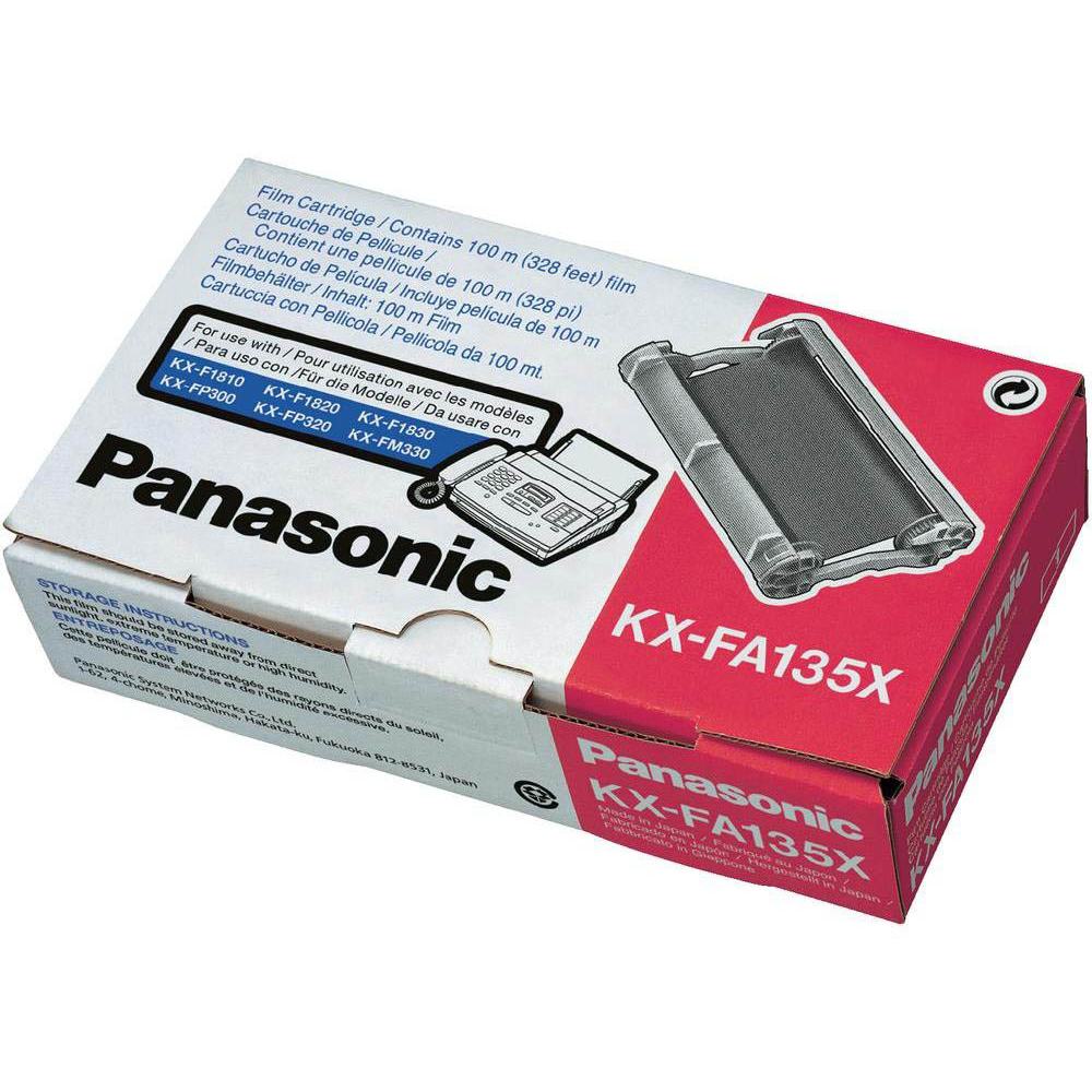 Original Panasonic KX-FA135X Black Ink Film Ribbon (KX-FA135X)