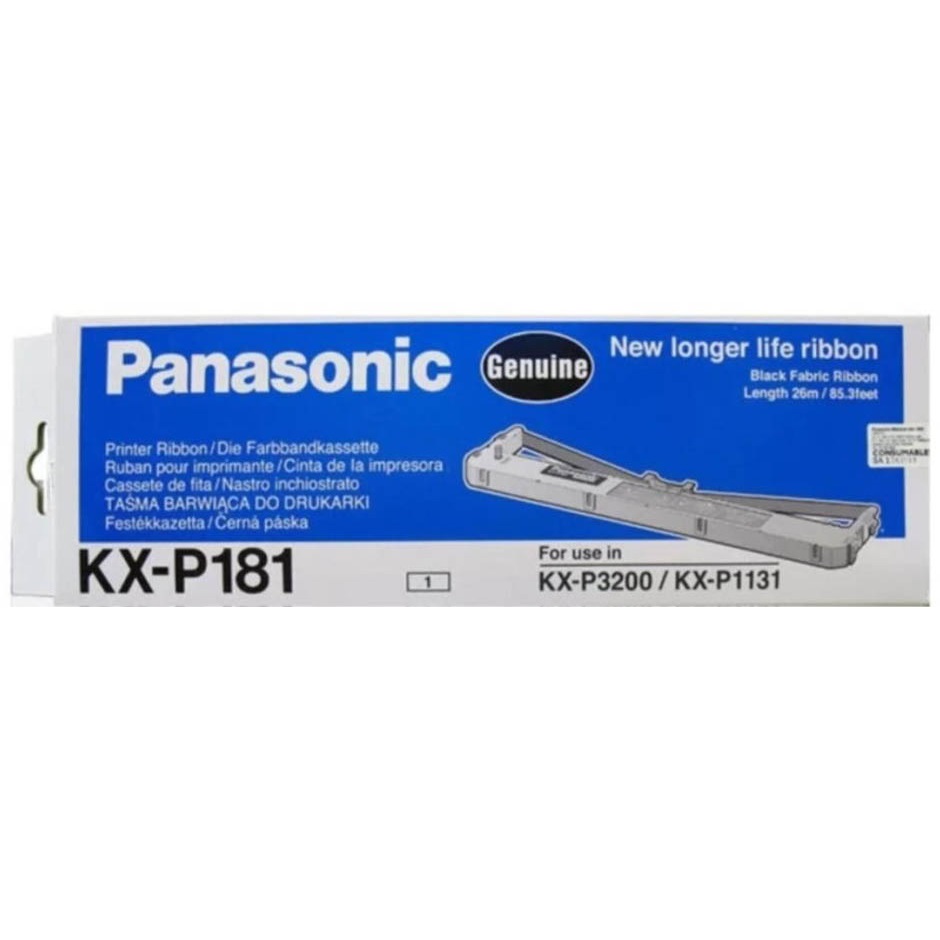 Original Panasonic KX-P181 Black Fabric Ribbon (KXP181)