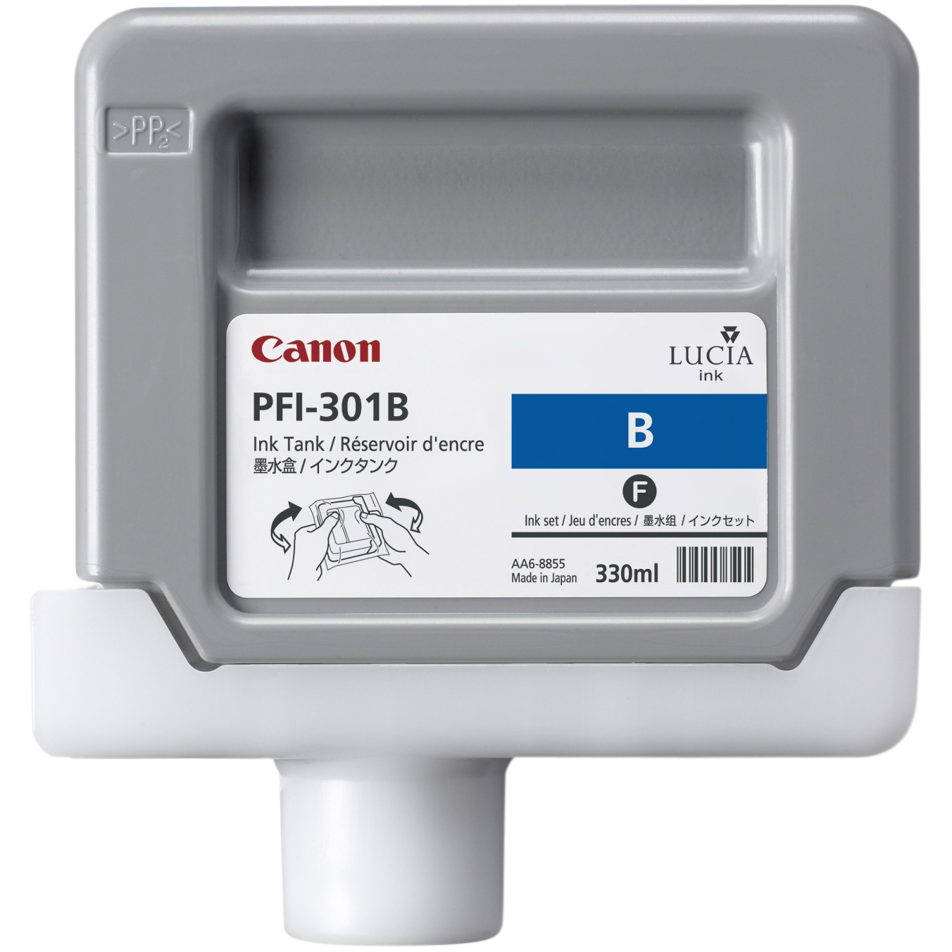 Original Canon PFI-301B Blue Ink Cartridge (1494B001AA)