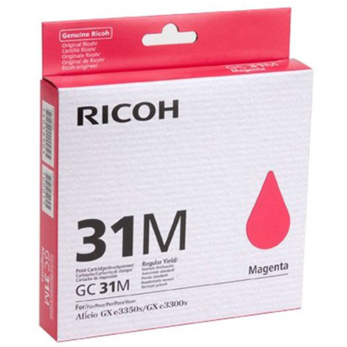 Original Ricoh GC31M Magenta Gel Ink Cartridge (405690)
