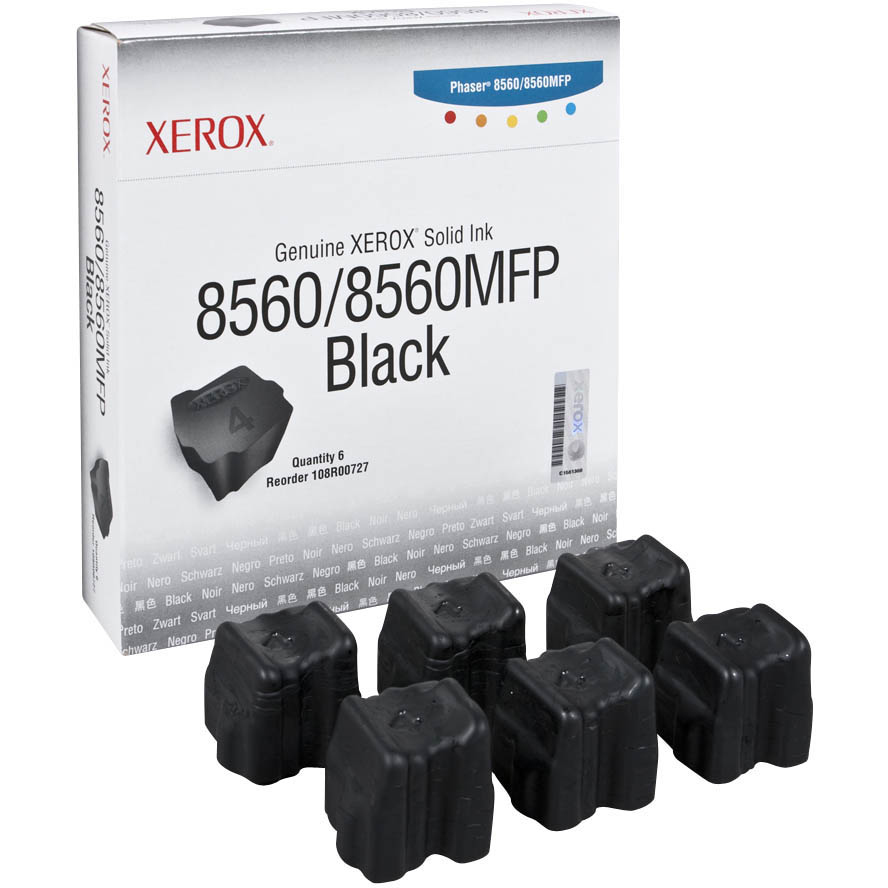 Original Xerox 108R00709 Black 6 Pack Solid Ink (108R00727)