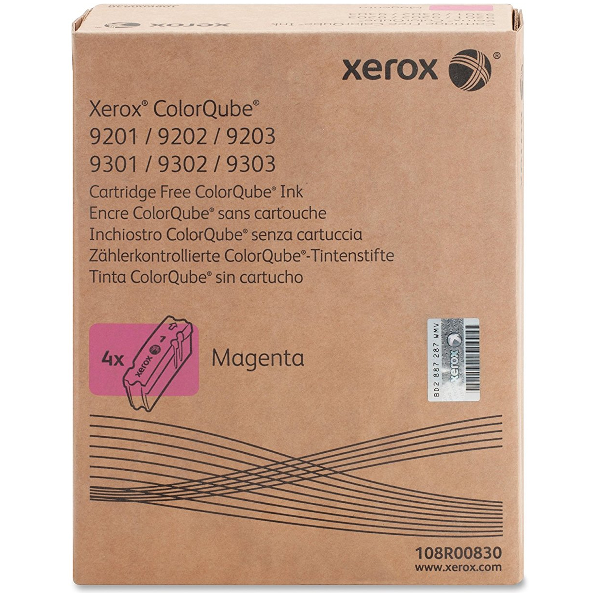 Original Xerox 108R00830 Magenta 4 Pack Solid Ink (108R00830)