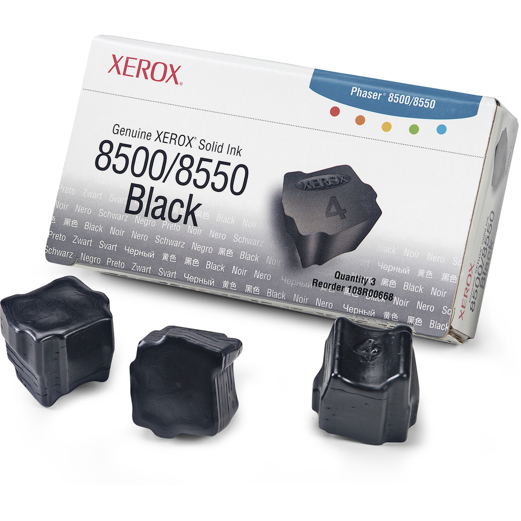 Original Xerox 108R00668 Black Triple Pack Solid Ink (108R00668)