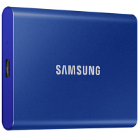 Original Samsung T7 500GB Blue USB-C 3.2 External Solid State Drive (MU-PC500H/WW)