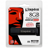Original Kingston DataTraveler 4000 G2 8GB USB 3.0 Type-A Flash Drive (DT4000G2DM/8GB)