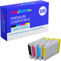 Compatible Brother LC1000 CMYK Multipack Ink Cartridges (LC1000VALBPRF)