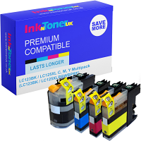 Compatible Brother LC123BK / LC125XL C, M, Y Multipack Ink Cartridges (LC123BK / LC125XLRBWBPRF)
