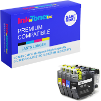 Compatible Brother LC3213 CMYK Multipack High Capacity Ink Cartridges (LC3213BK /LC3213C /LC3213M /LC3213Y)