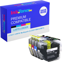 Compatible Brother LC3217 CMYK Multipack Ink Cartridges (LC3217BK/C/M/Y)