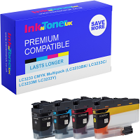 Compatible Brother LC3233 CMYK Multipack Ink Cartridges (LC3233BK/ LC3233C/ LC3233M/ LC3233Y)