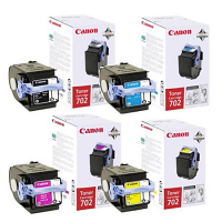 Original Canon 702 CMYK Multipack Toner Cartridges (9645A004AA/ 9644A004AA/ 9643A004AA/ 9642A004AA)