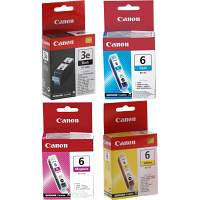 Original Canon BCI-3EBK / BCI-6 CMY Multipack Ink Cartridges (4479A002/ 4706A002/ 4707A002/ 4708A002)