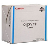 Original Canon C-EXV19 Cyan Toner Cartridge (0398B002)