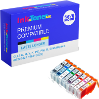 Compatible Canon CLI-8 C, M, Y, K, PC, PM, R, G Multipack Ink Cartridges (0620B027 / 0621B029)