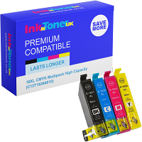 Compatible Epson 16XL CMYK Multipack High Capacity Ink Cartridges (C13T16364010) T1636 Pen and Crossword