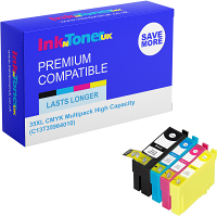 Premium Compatible Epson 35XL CMYK Multipack High Capacity Ink Cartridges  (C13T35964010) T3596 Padlock
