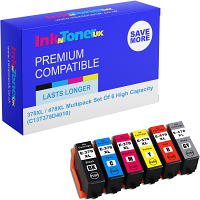 Compatible Epson 378XL / 478XL Multipack Set Of 6 High Capacity Ink Cartridges (C13T379D4010) T379D Squirrel