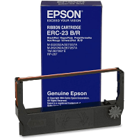 Original Epson ERC-23 Black/Red Fabric Ribbon (C43S015362)