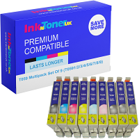 Compatible Epson T059 Multipack Set Of 9 Ink Cartridges (T0591/2/3/4/5/6/7/8/9) Lily