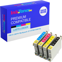 Compatible Epson T0615 CMYK Multipack Ink Cartridges (C13T06154010) Teddybear