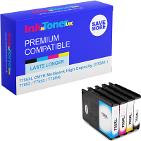 Compatible Epson T755XL CMYK Multipack High Capacity Ink Cartridges (T7551 / T7552 / T7553 / T7554)