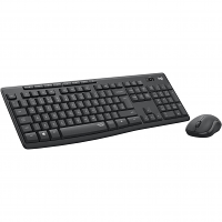 Original Logitech MK295 Silent Wireless Mouse & Keyboard Combo with SilentTouch Technology QWERTY Black (920-009799)