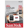 Original SanDisk Ultra Class 10 16GB microSDHC Memory Card + SD Adapter (SDSQUAR016GGN6IA)