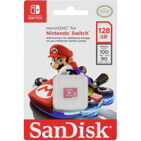 Original SanDisk Nintendo Switch 128GB MicroSDXC Memory Card (SDSQXAO-128G-GNCZN)