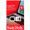 Original SanDisk Cruzer Fit 16GB Black USB 2.0 Flash Drive (SDCZ33-016G-G35)