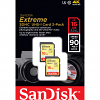 Original SanDisk Extreme 16GB SDHC Memory Card Twin Pack (SDSDXNE-016G-GNC)