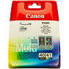 Original Canon PG-40 / CL-41 Black & Colour Combo Pack Ink Cartridges (0615B043)